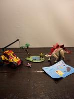 Playmobil dino (stegosaurus) met voertuig en vijver, Ophalen of Verzenden, Zo goed als nieuw