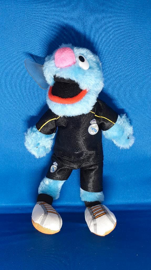 Grover, Coco Real Madrid mascotte, met zuignap. 32 cm. T2, Kinderen en Baby's, Speelgoed | Knuffels en Pluche, Gebruikt, Overige typen
