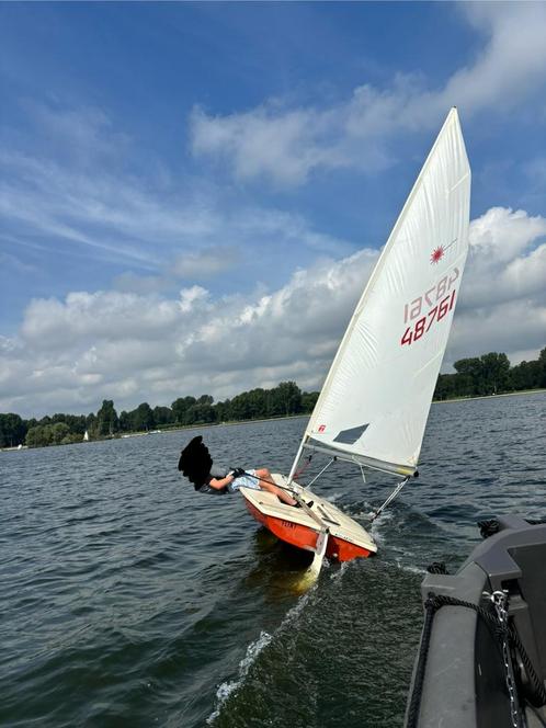Laser standaard, Watersport en Boten, Zeilen en Zeiltoebehoren, Gebruikt, Grootzeil, Minder dan 15 m², Ophalen