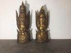 2 grote indiaase houten beelden, Ophalen of Verzenden, Zo goed als nieuw