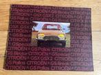 Citroen GS autofolder 1974 brochure, Ophalen of Verzenden, Gelezen, Citroën