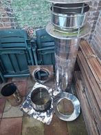 Rvs dubbelwandige dakdoorvoer kachelpijp, Huis en Inrichting, Kachels, Ophalen, Hout, Houtkachel