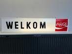 Coca-Cola Welkom Lichtbak Reclamebord, Verzamelen, Ophalen, Gebruikt, Lichtbak of (neon) lamp