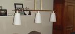 Hanglamp "design" messing met 3 porseleinen kelken, Ophalen, Design, Zo goed als nieuw, Metaal