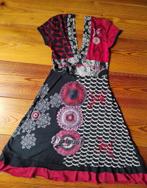 Desigual jurk zwart / rood kraanvogels maat S, Ophalen of Verzenden, Zo goed als nieuw, Boven de knie, Rood