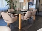 Eiken eettafel, 200 cm of meer, Zo goed als nieuw, Rechthoekig, 50 tot 100 cm