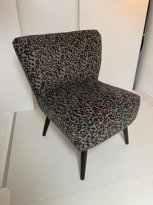 Wehkamp fauteuil panter, Huis en Inrichting, Fauteuils, Zo goed als nieuw, 75 tot 100 cm, Ophalen