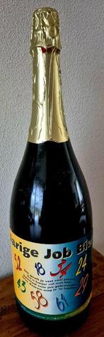 volle 1,5 Ltr Belgisch bier Jarige Job Bier collector's item, Verzamelen, Biermerken, Ophalen of Verzenden, Zo goed als nieuw