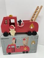 Houten brandweer auto, Ophalen of Verzenden, Nieuw, Duw- of Trekspeelgoed