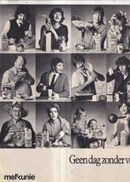 Retro reclame 1980 Melkunie melk in de pap zuivel, Verzamelen, Ophalen of Verzenden