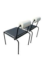 Set van 2 Memphis stoelen, Postmodern design,, Ophalen, Twee, Wit, Zo goed als nieuw