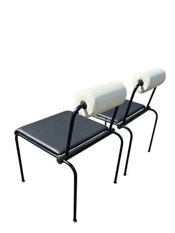 Set van 2 Memphis stoelen, Postmodern design, beschikbaar voor biedingen