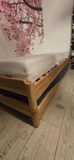 twee stapelbare IKEA bedden, 80 cm, Gebruikt, Bruin, Hout