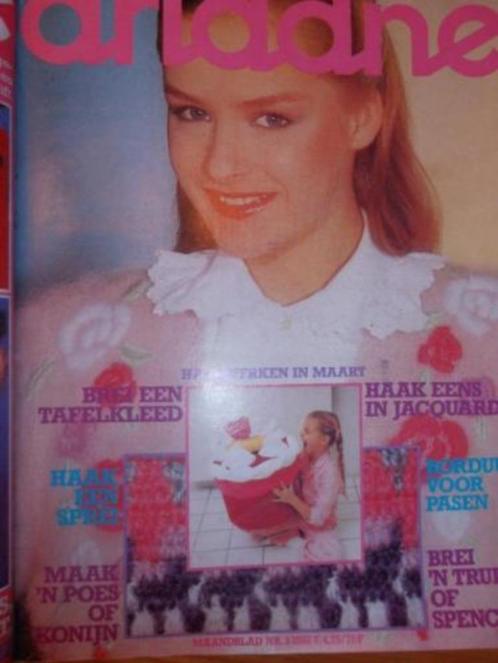 Ariadne handwerken april 1980 macrame knopen, hartjes haken, Boeken, Hobby en Vrije tijd, Zo goed als nieuw, Breien en Haken, Ophalen of Verzenden