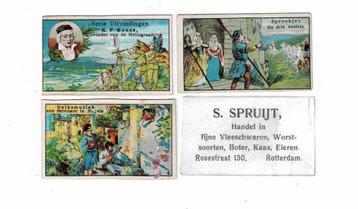 Oude plaatjes van "Gauss", "Spruijt" beschikbaar voor biedingen