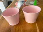 Ikea papaja bloempotjes roze 12cm, Tuin en Terras, Rond, Ophalen of Verzenden, Aardewerk, Minder dan 40 cm