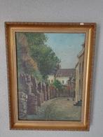 Olieverf schilderij stadsgezicht Maastricht, Antiek en Kunst, Ophalen of Verzenden