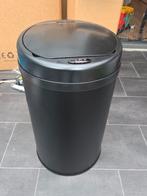 Zwarte afvalbak no touch van Juskys nieuw, Huis en Inrichting, Kunststof, Gebruikt, Met pedaal, Ophalen of Verzenden