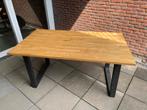 Stoere industriele eiken houten eetkamertafel, Ophalen, Gebruikt, Rechthoekig