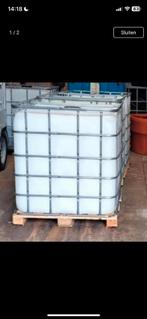 IBC Container 1000 Liter met Kraan, Ophalen, Kunststof, Gebruikt, Met kraantje