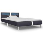 Eenpersoonsbed Kunstleer met LED-strip, Ophalen, Overige materialen, 90 cm, Eenpersoons
