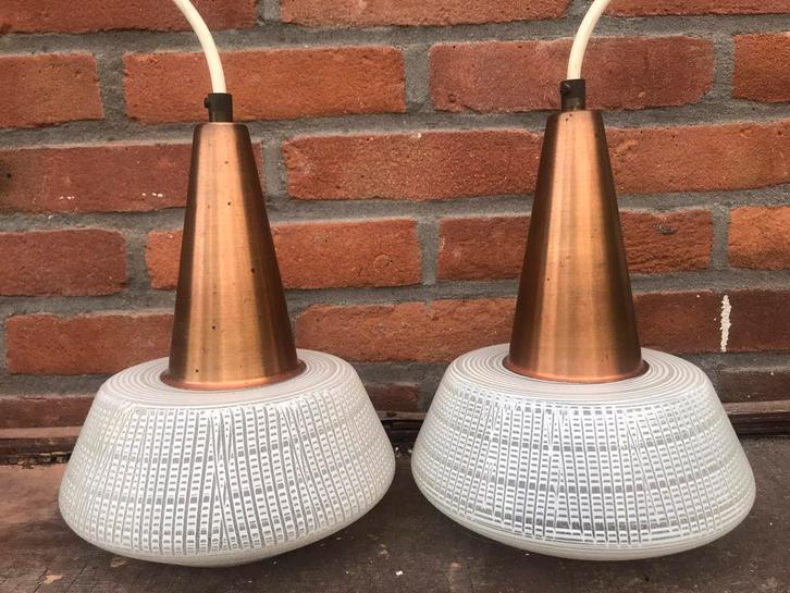 Vintage hanglamp Massive België jaren 60 Louis Kalff Philips, Huis en Inrichting, Lampen | Hanglampen, Zo goed als nieuw, Minder dan 50 cm
