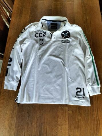 NIEUWE HERENPOLO MERK "CLAUDIO CAMPIONE" WIT MAAT "M" ! beschikbaar voor biedingen