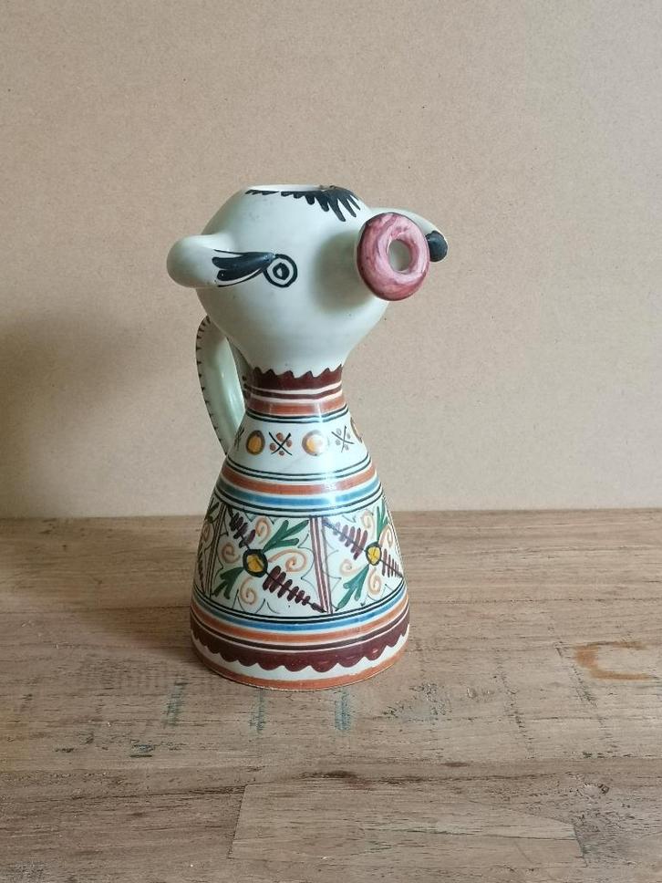 Spaanse wijnkaraf, Stier, Huis en Inrichting, Keuken | Servies, Zo goed als nieuw, Overige typen, Overige stijlen, Keramiek, Ophalen of Verzenden