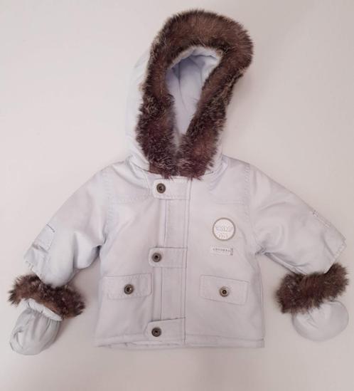 Absorba jas winterjas blauw capuchon maat 50 Kerst Christmas, Kinderen en Baby's, Babykleding | Maat 50, Nieuw, Jongetje, Jasje