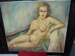 vintage werk naakt in art deco stijl schilderij, Ophalen, Zo goed als nieuw