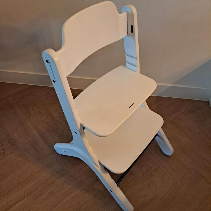 Dapper Meegroeistoel - Wit, Kinderen en Baby's, Kinderstoelen, Gebruikt, Meegroeistoel, Ophalen