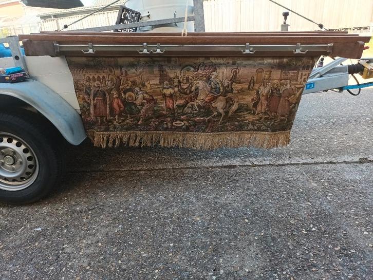 Wandkapstok Met Sierlijk Wandkleed, Huis en Inrichting, Woonaccessoires | Kapstokken, Gebruikt, Wandkapstok, Minder dan 100 cm