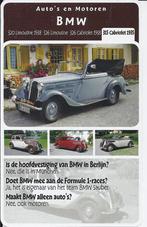 Kt215 autokaartje bmw 315 cabriolet 1938, Ophalen of Verzenden, Zo goed als nieuw, Auto's