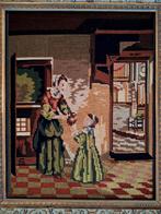 Vintage borduurwerk schilderij, Antiek en Kunst, Ophalen of Verzenden