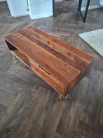 Hardhouten salontafel, Huis en Inrichting, Tafels | Salontafels, Ophalen, 100 tot 150 cm, 50 tot 100 cm, Zo goed als nieuw