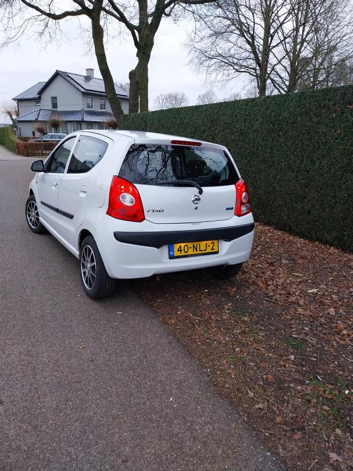 Nissan Pixo 1.0 50KW 5Deurs 2010 Wit, Auto's, Nissan, Particulier, Pixo, Benzine, A, Hatchback, Handgeschakeld, Origineel Nederlands