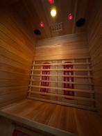 Infrarood sauna voor ruim 2 personen - Red Cederhout, Ophalen, Gebruikt, Infrarood, Complete sauna