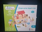 Nieuwe Houten Vormenstoof Noah's Ark - New Classic Toys, Ophalen of Verzenden, Nieuw, Puzzelen, Met geluid