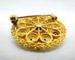 Gouden Zeeuwse knop broche, Goese knoop, 14 karaats, Sieraden, Tassen en Uiterlijk, Antieke sieraden, Verzenden, Goud, Broche