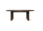 ferm LIVING Tarn Contour Eettafel 220 cm Donker | €2439, nu, 100 tot 150 cm, Ophalen of Verzenden, Vijf personen of meer, Ferm Living