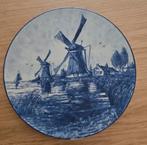 Delftsblauwe wandbord met molens, Antiek en Kunst, Antiek | Wandborden en Tegels, Ophalen of Verzenden
