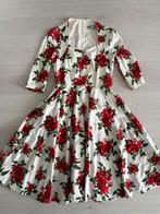 Vintage Jurk - Hell Bunny Vixen - Maat: L, Maat 38/40 (M), Wit, Nieuw, Ophalen of Verzenden