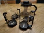 Bodum theeset theepot en 4 glazen, Gebruikt, Overige typen, Ophalen of Verzenden, Glas