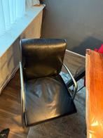 4 stuks Jess Design Lederen Eetkamerstoelen, Huis en Inrichting, Ophalen, Gebruikt, Twee, Zwart