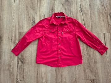 Mooie rode scoutingblouse, Bever uniform, Scoutfit, maat 134 beschikbaar voor biedingen