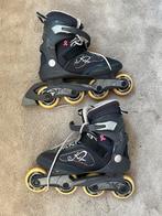 Donkerblauwe dames skeelers - Athena T-Nine Abec5, Overige merken, Ophalen of Verzenden, Zo goed als nieuw, Inline skates 4 wielen