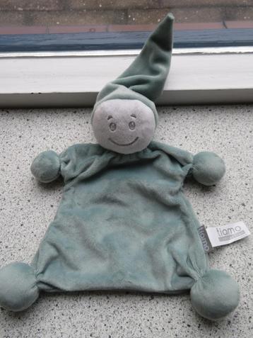 Knuffeldoek spookpop spook pop merk Tiamo  grijs groen beschikbaar voor biedingen