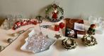 Set van verschillende kerst spullen treintje/waxinelicht enz, Diversen, Kerst, Ophalen of Verzenden, Zo goed als nieuw