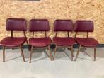 Vintage eetkamer stoelen, Ophalen, Gebruikt, Hout, Vier