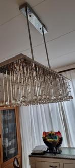 Stijlvolle lamp en twee banken, Gebruikt, Ophalen of Verzenden, Glas, Modern